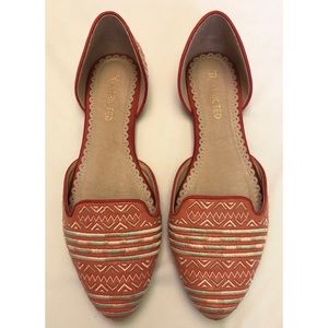 Restricted Embroidered Flats